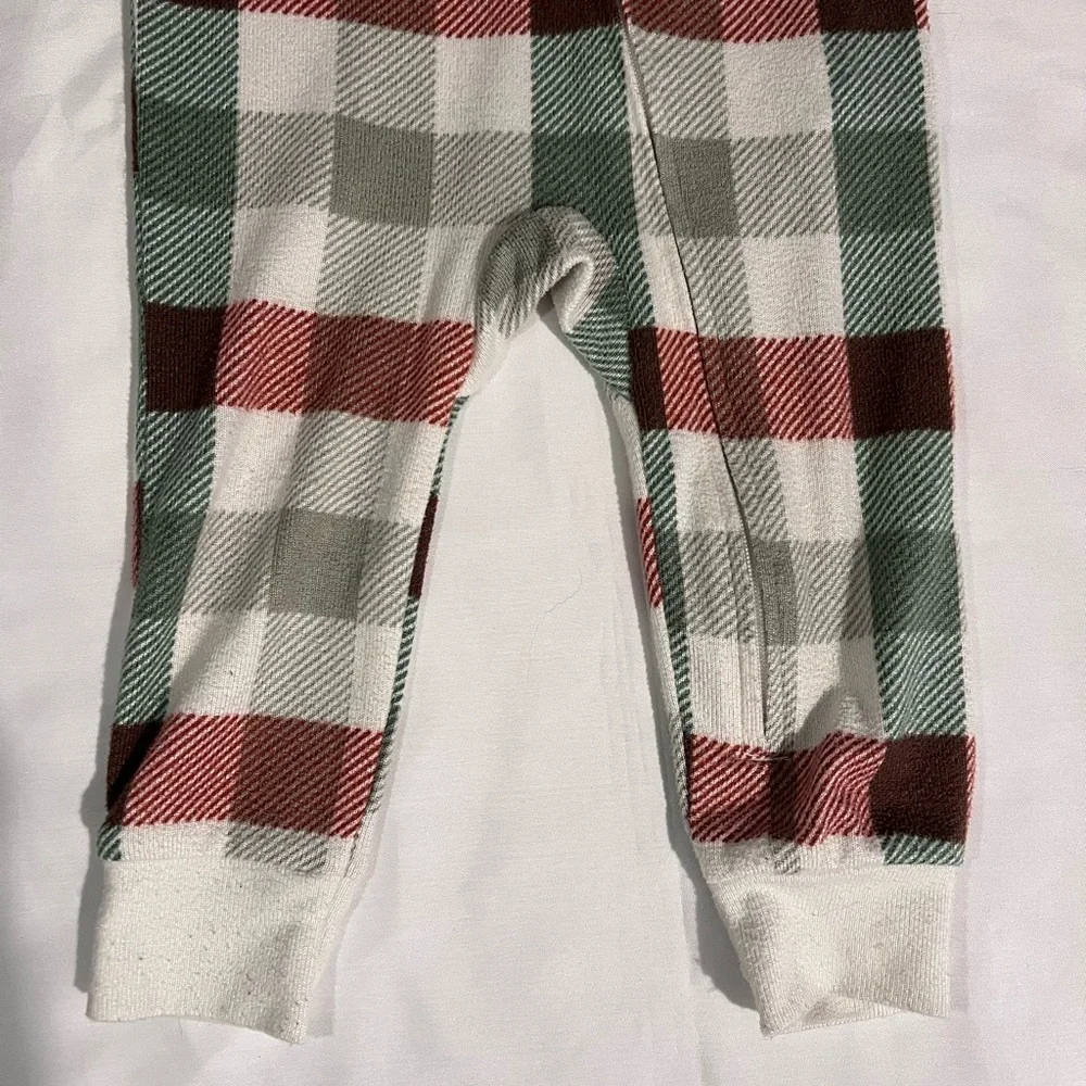 Modern Moments Super Soft Plaid Toddler One Piece Zip Up Pajama in Size 2T